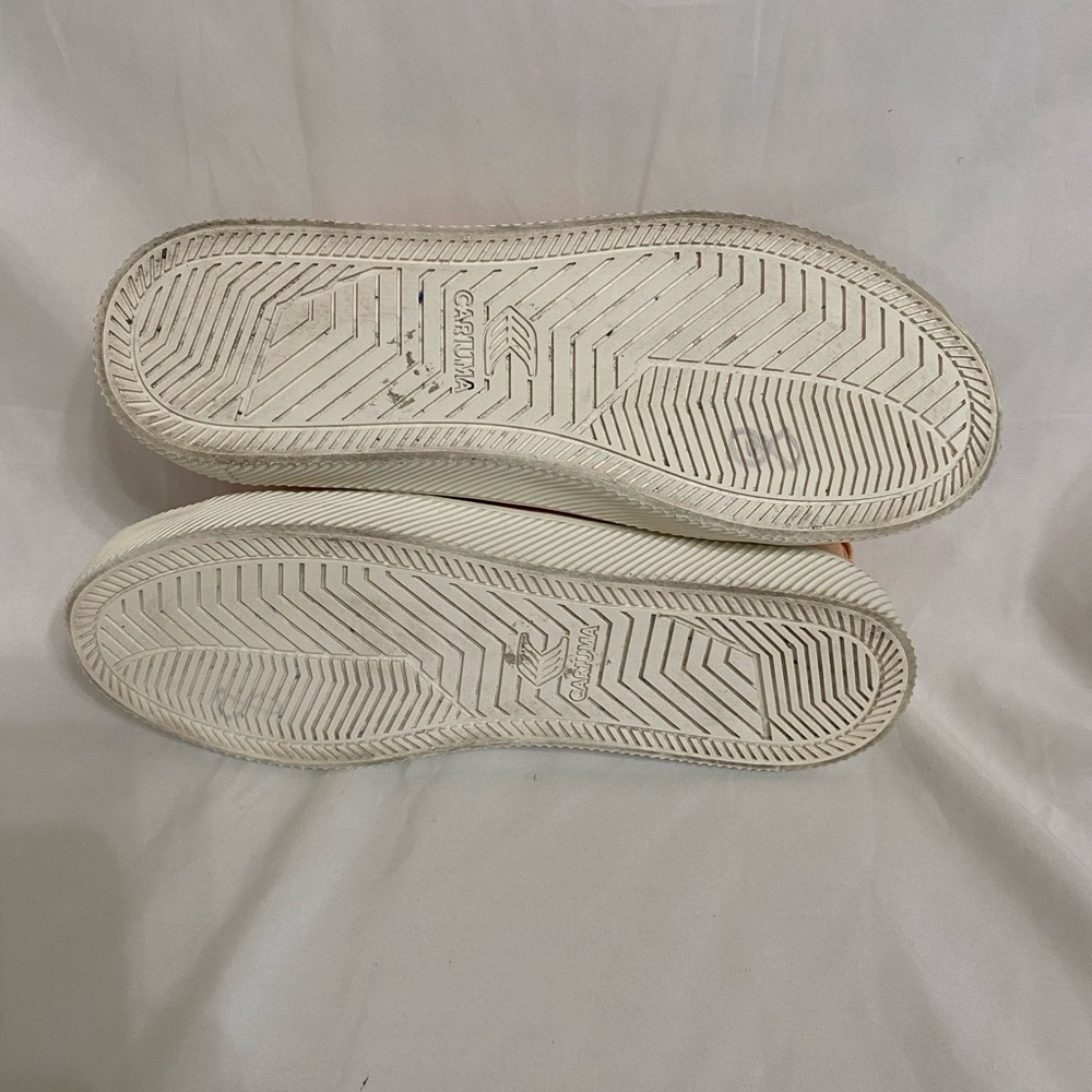 Cariuma Peach Canvas PANTONE OCA LOW VEGAN SNEAKERS, Peach/Wht Unisex: M8 W9.5 - Picture 14 of 14